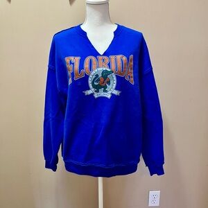 Hollister Women’s Florida Gators V Neck Sweatshirt Size Small